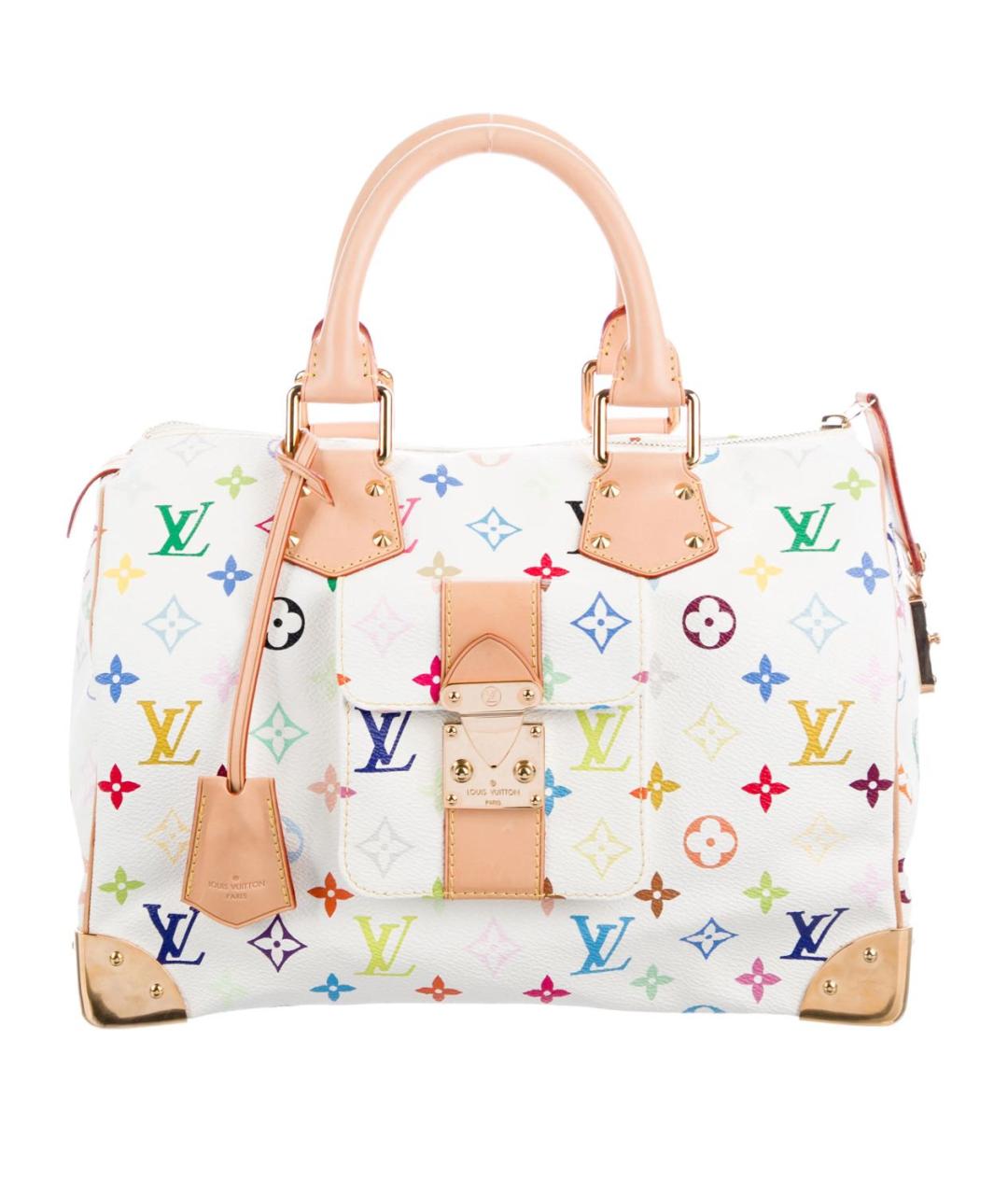 LOUIS VUITTON Белая сумка с короткими ручками, фото 9