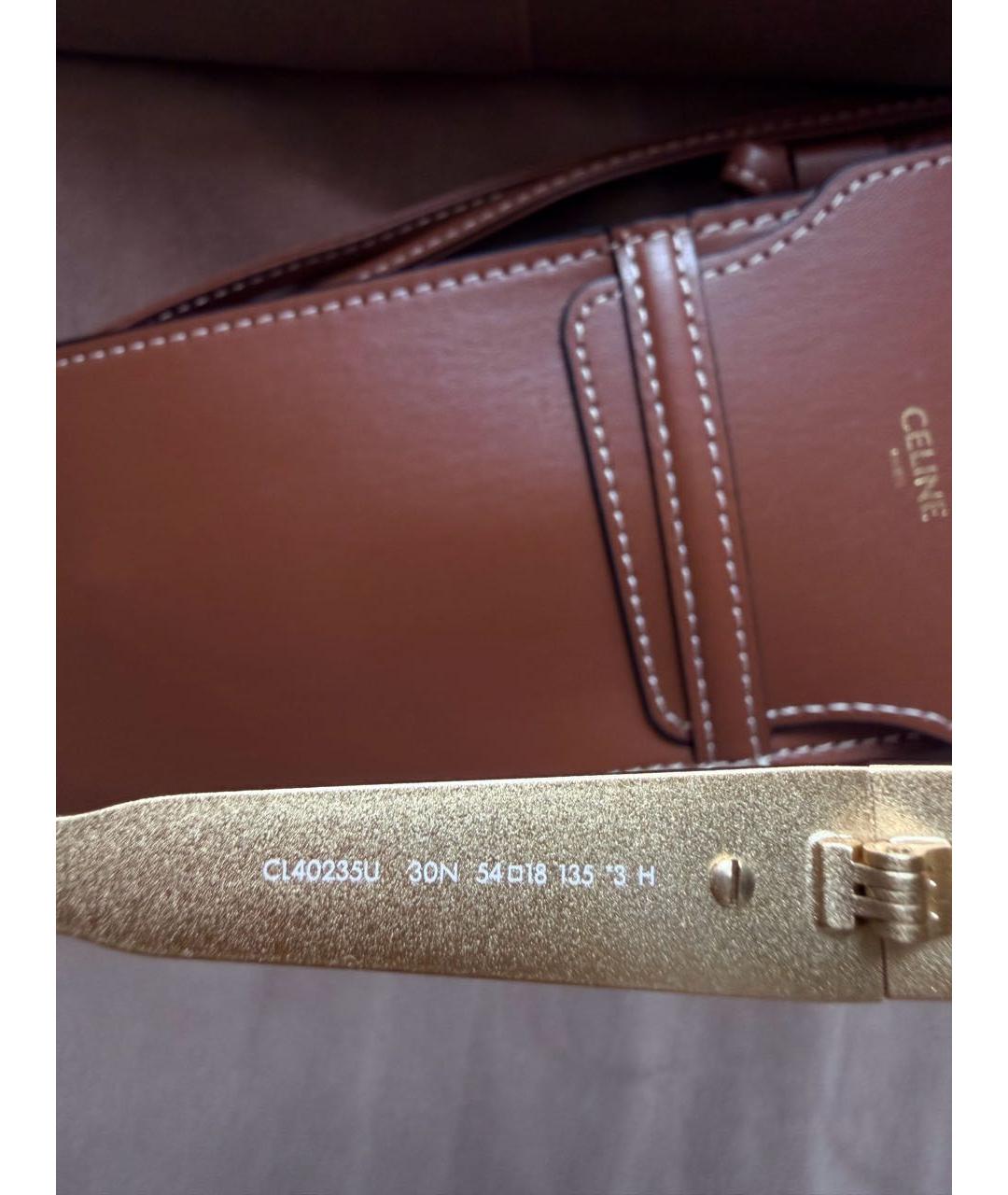 CELINE Золотые металлические солнцезащитные очки, фото 4