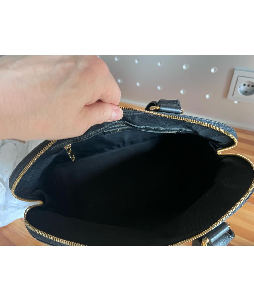 LOUIS VUITTON Темно-синяя кожаная сумка с короткими ручками, фото 4