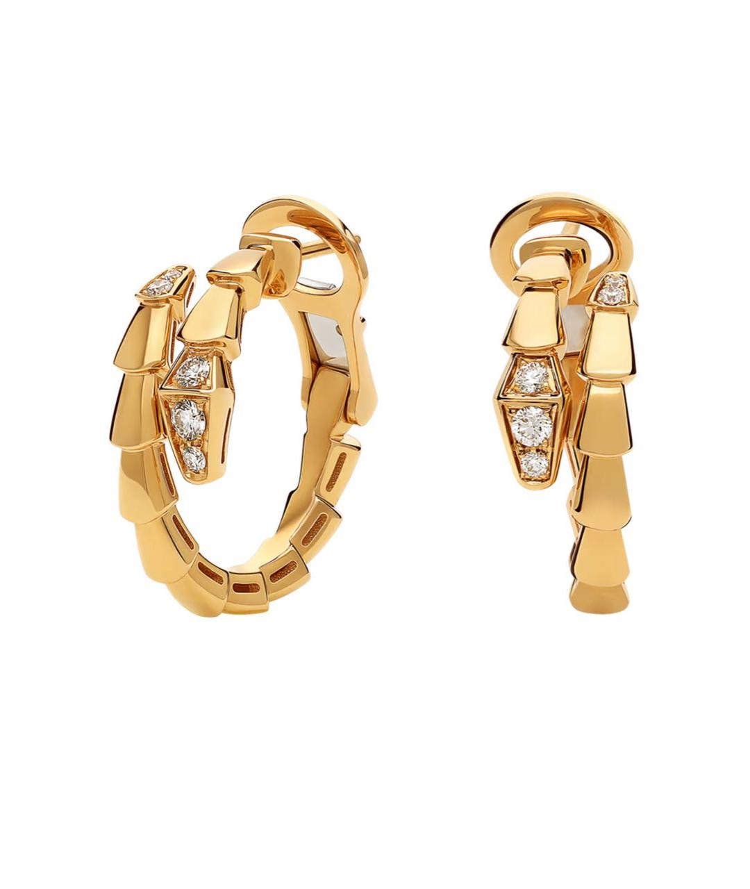BVLGARI Золотые серьги из желтого золота, фото 1