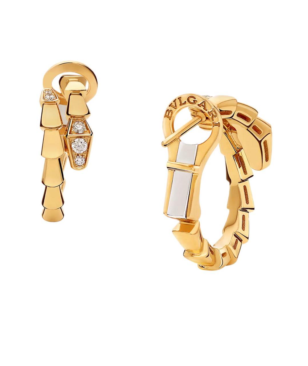 BVLGARI Золотые серьги из желтого золота, фото 3