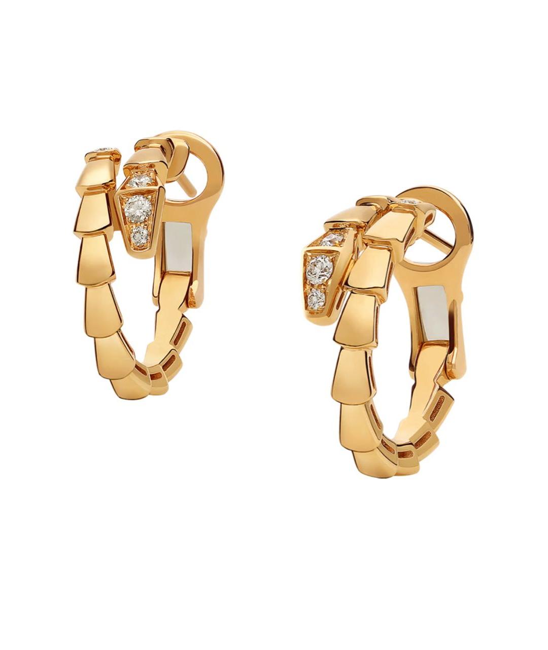 BVLGARI Золотые серьги из желтого золота, фото 2