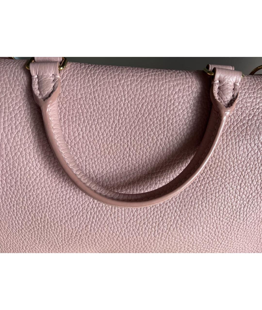 LOUIS VUITTON Розовая кожаная сумка через плечо, фото 5