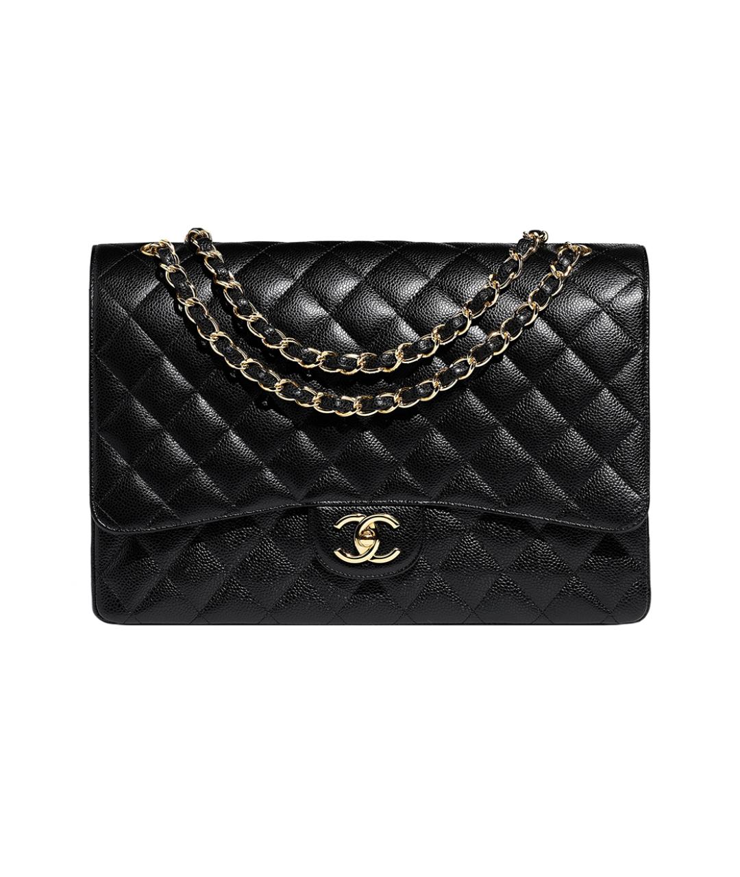 CHANEL Черная кожаная сумка через плечо, фото 8