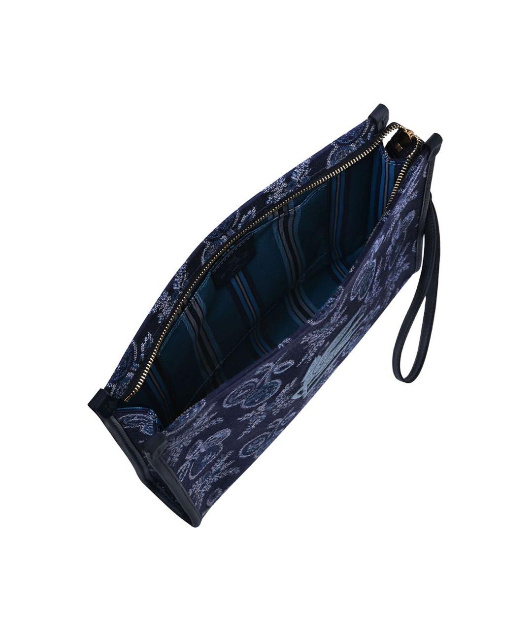 ETRO Синяя хлопковая косметичка, фото 3