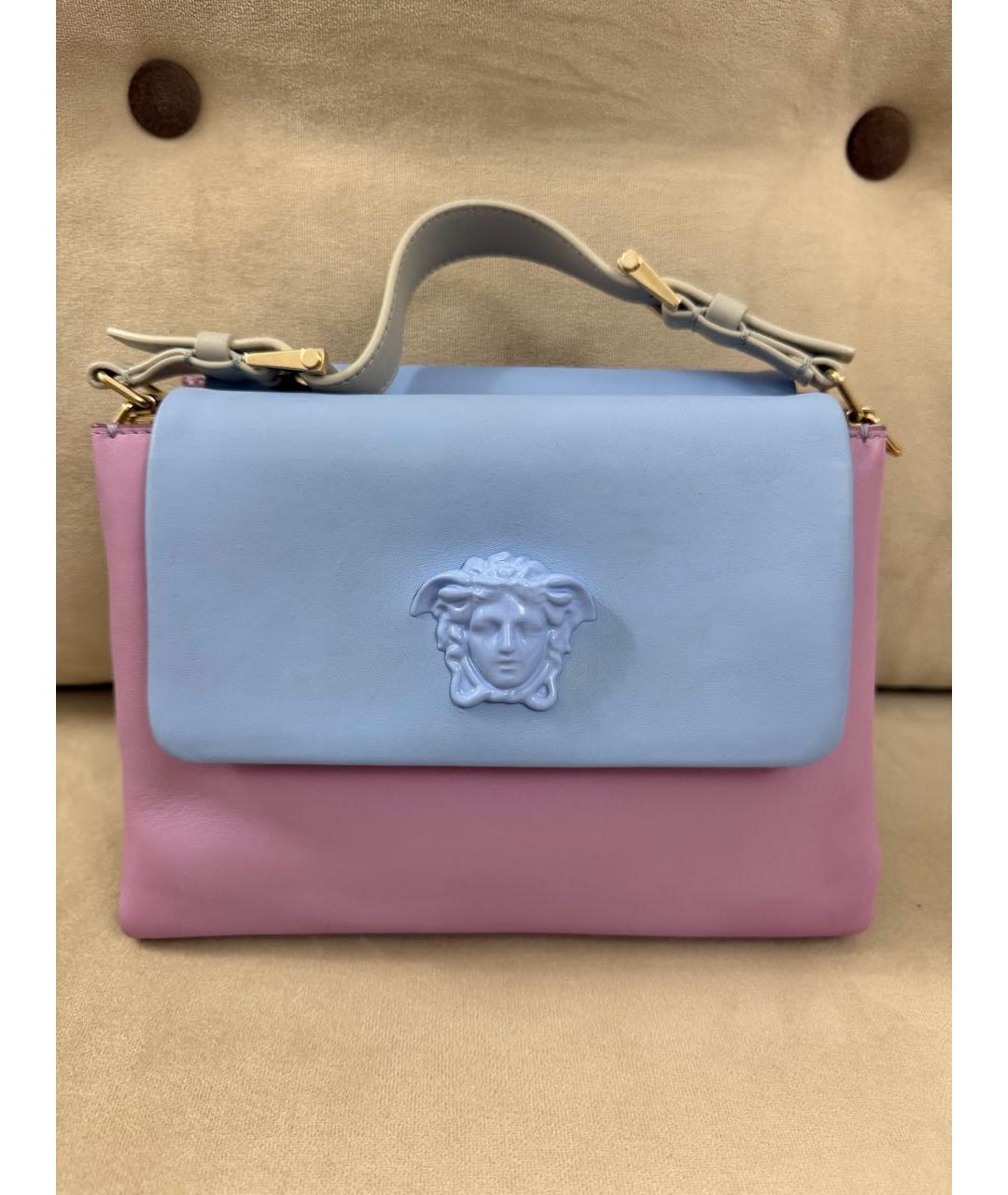 VERSACE Мульти кожаная сумка с короткими ручками, фото 9