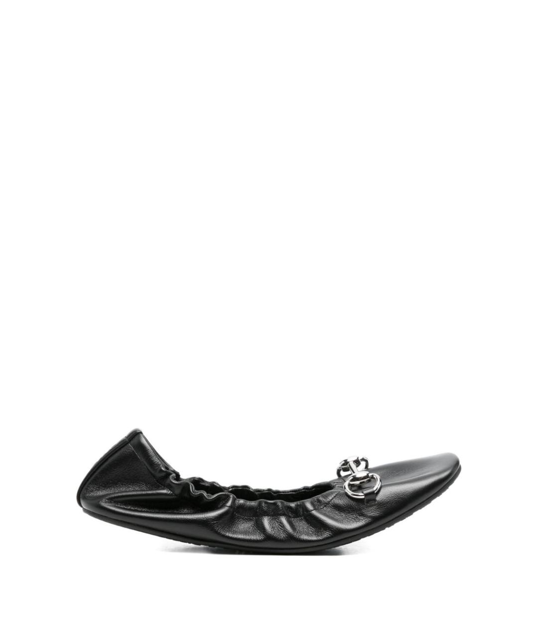 GUCCI Черные балетки, фото 1
