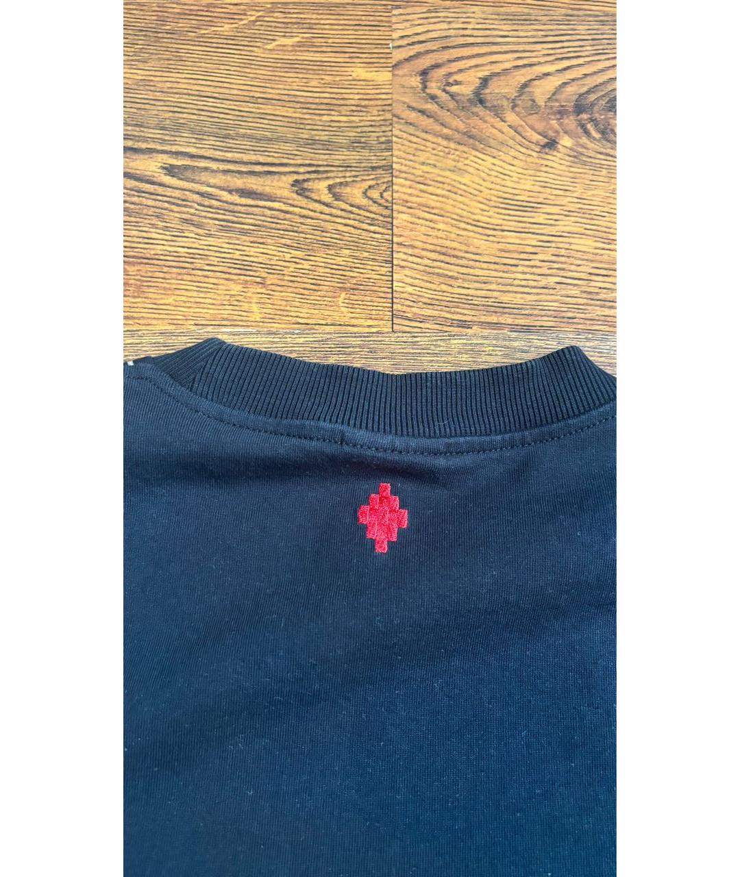 MARCELO BURLON Черная хлопковая футболка, фото 5