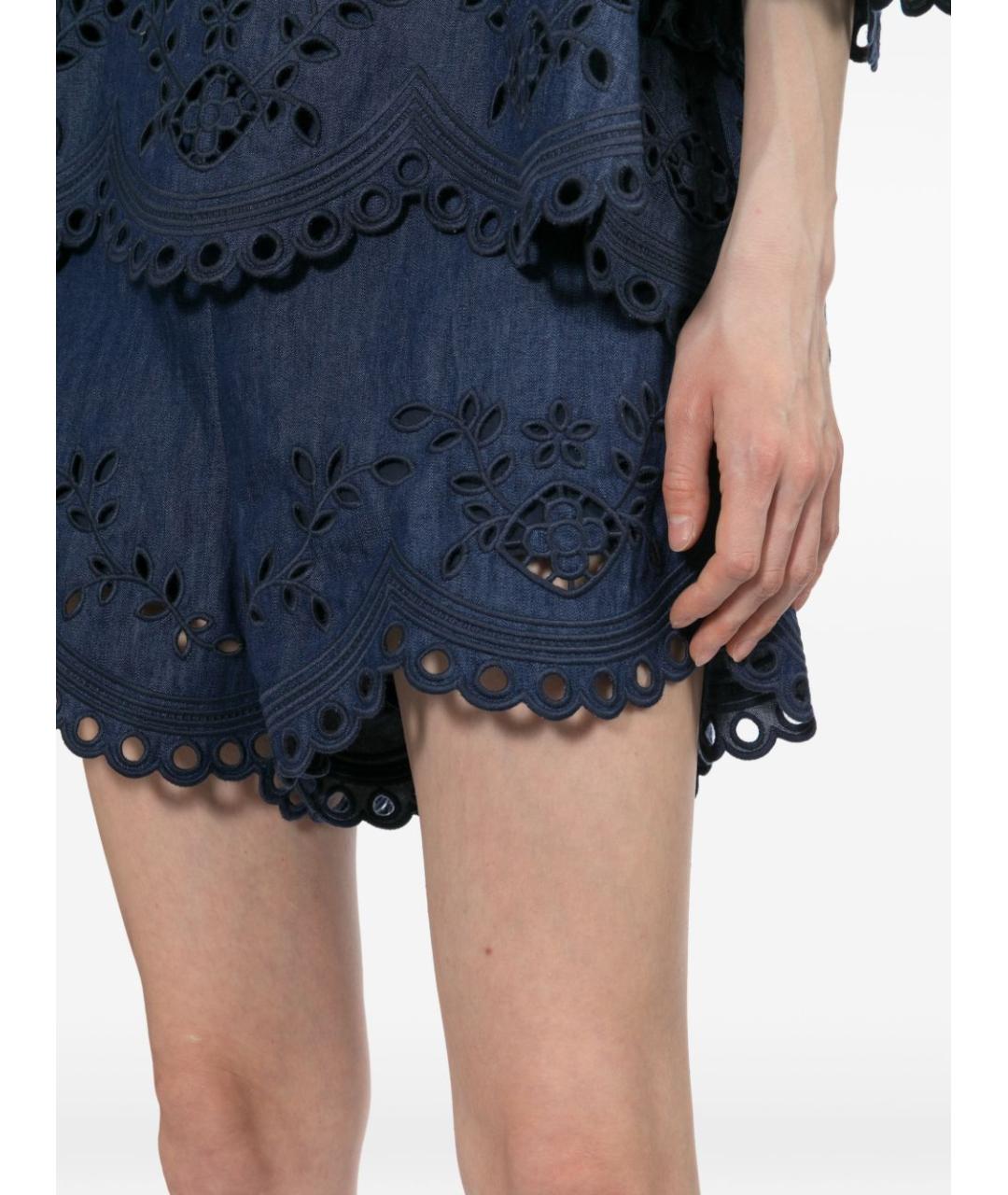 ZIMMERMANN Синие деним шорты, фото 4
