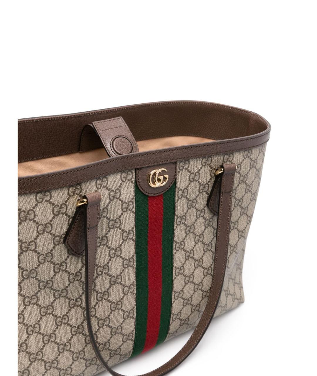 GUCCI Бежевая сумка тоут, фото 3