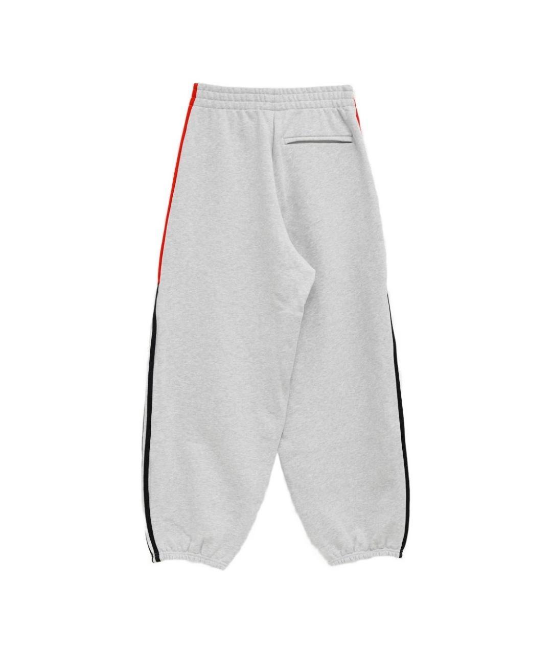 ADIDAS Серые хлопковые повседневные брюки, фото 2