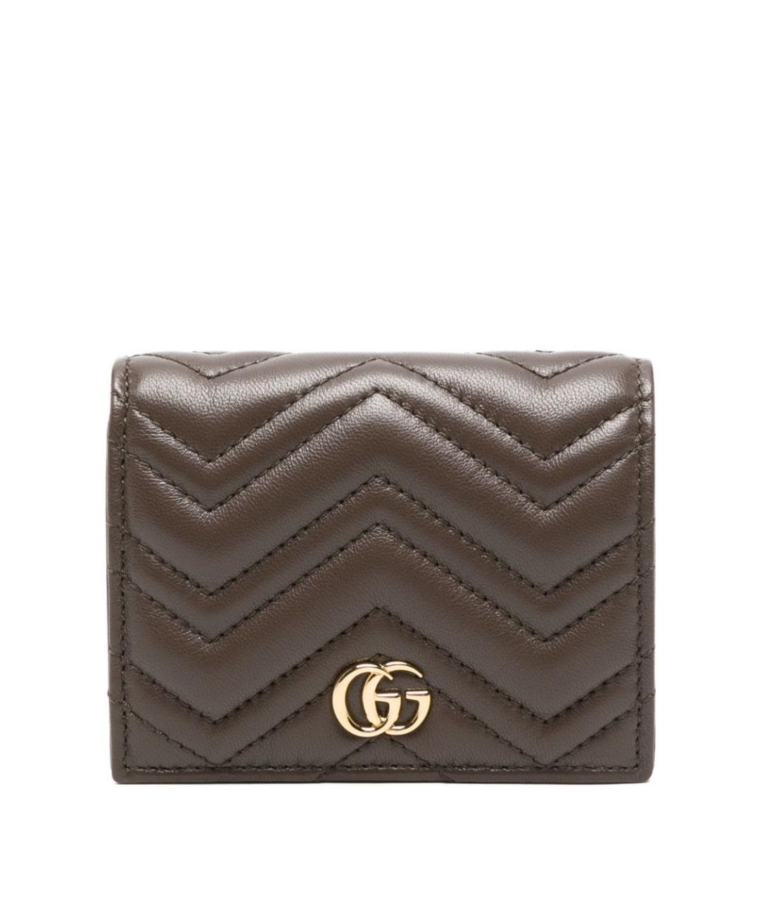 GUCCI Коричневый кожаный кошелек, фото 1