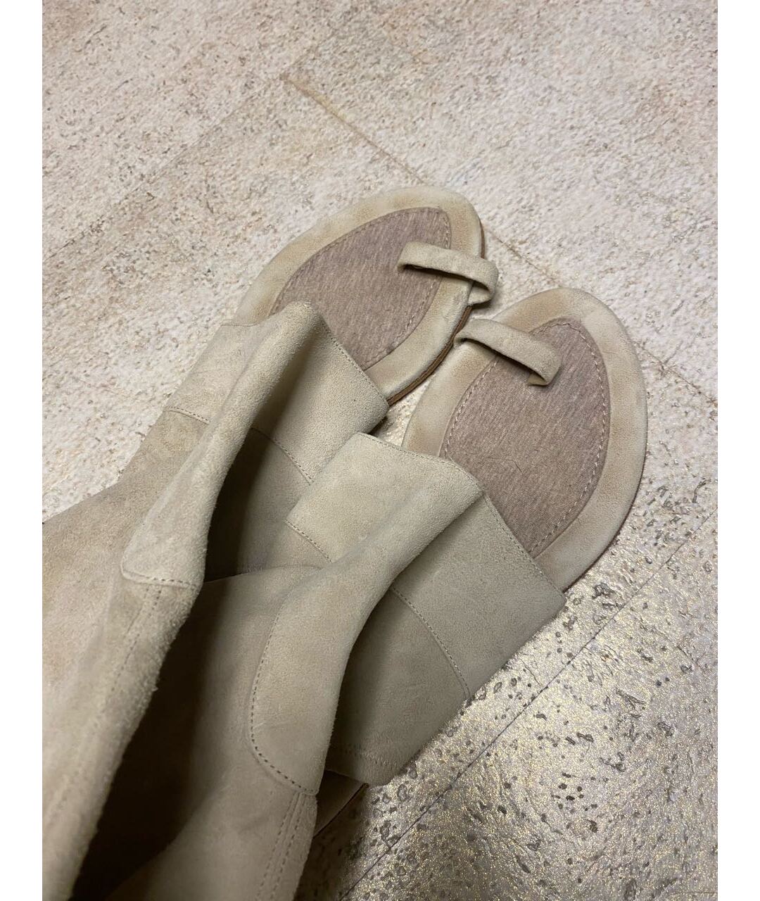 BRUNELLO CUCINELLI Серые замшевые сандалии, фото 3
