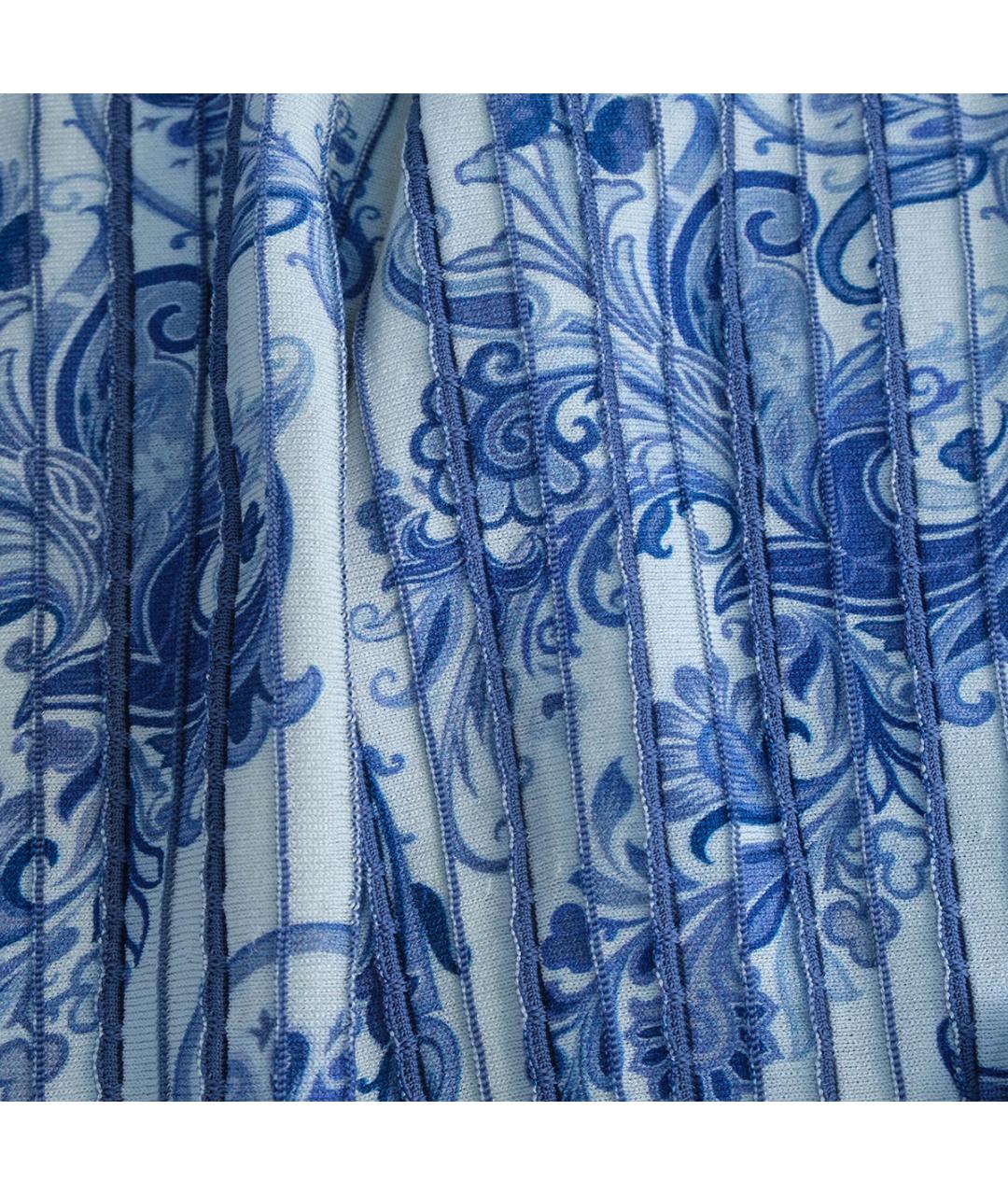ETRO Синяя хлопковая юбка миди, фото 5