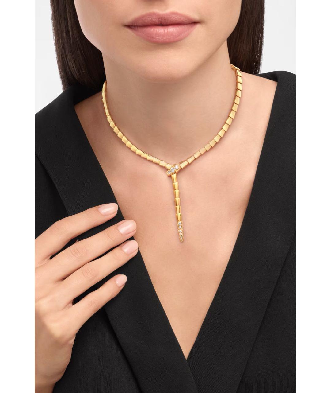 BVLGARI Золотое колье из желтого золота, фото 3