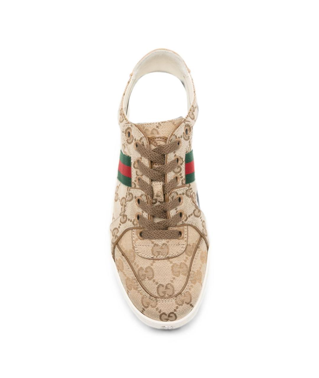 GUCCI Бежевые кеды, фото 3