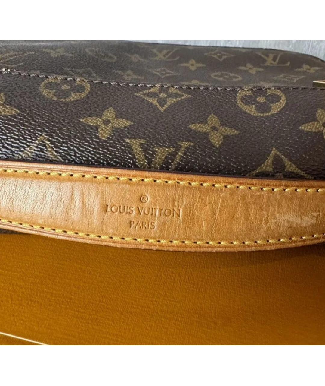 LOUIS VUITTON Коричневая сумка через плечо из искусственной кожи, фото 8