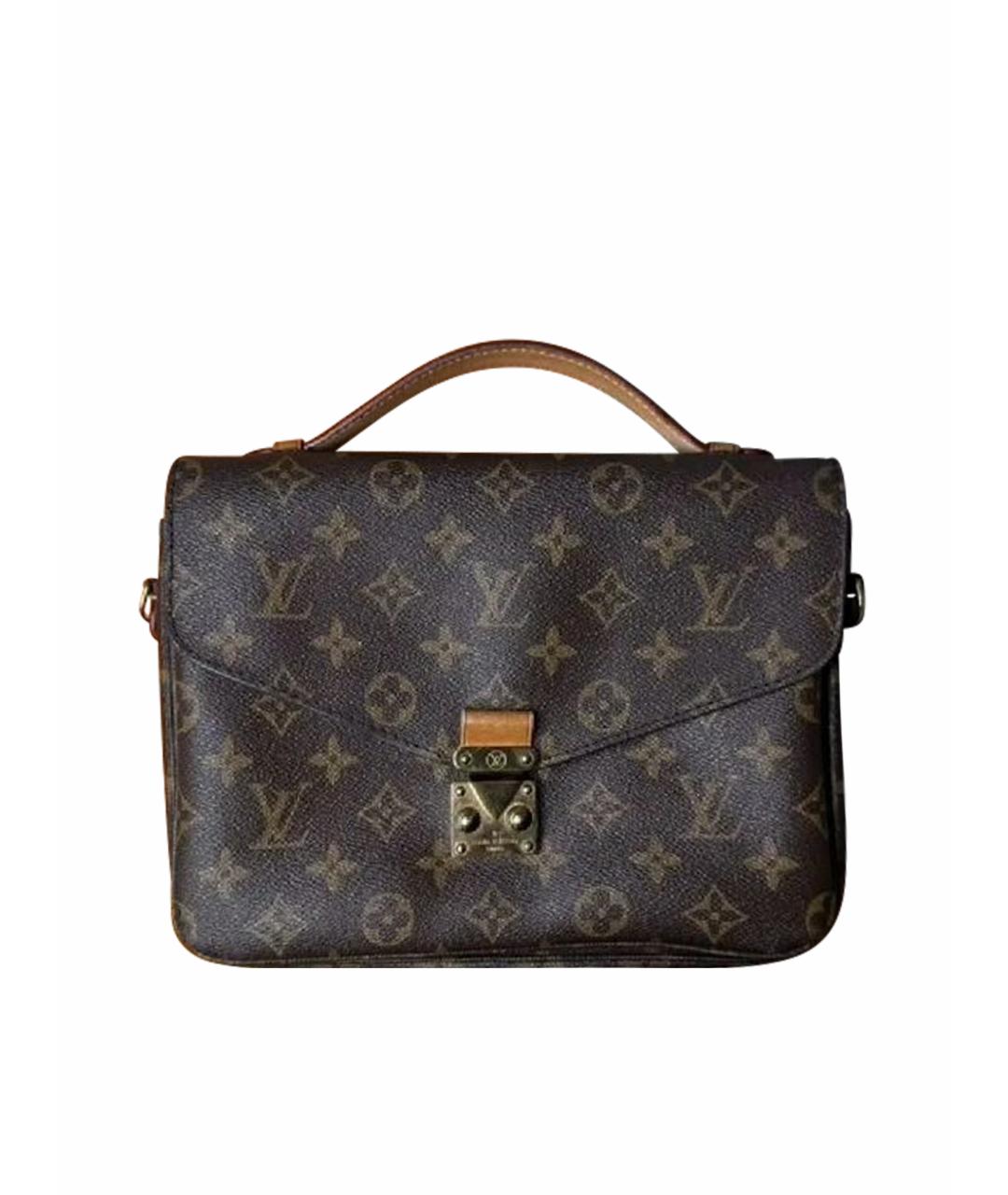 LOUIS VUITTON Коричневая сумка через плечо из искусственной кожи, фото 1