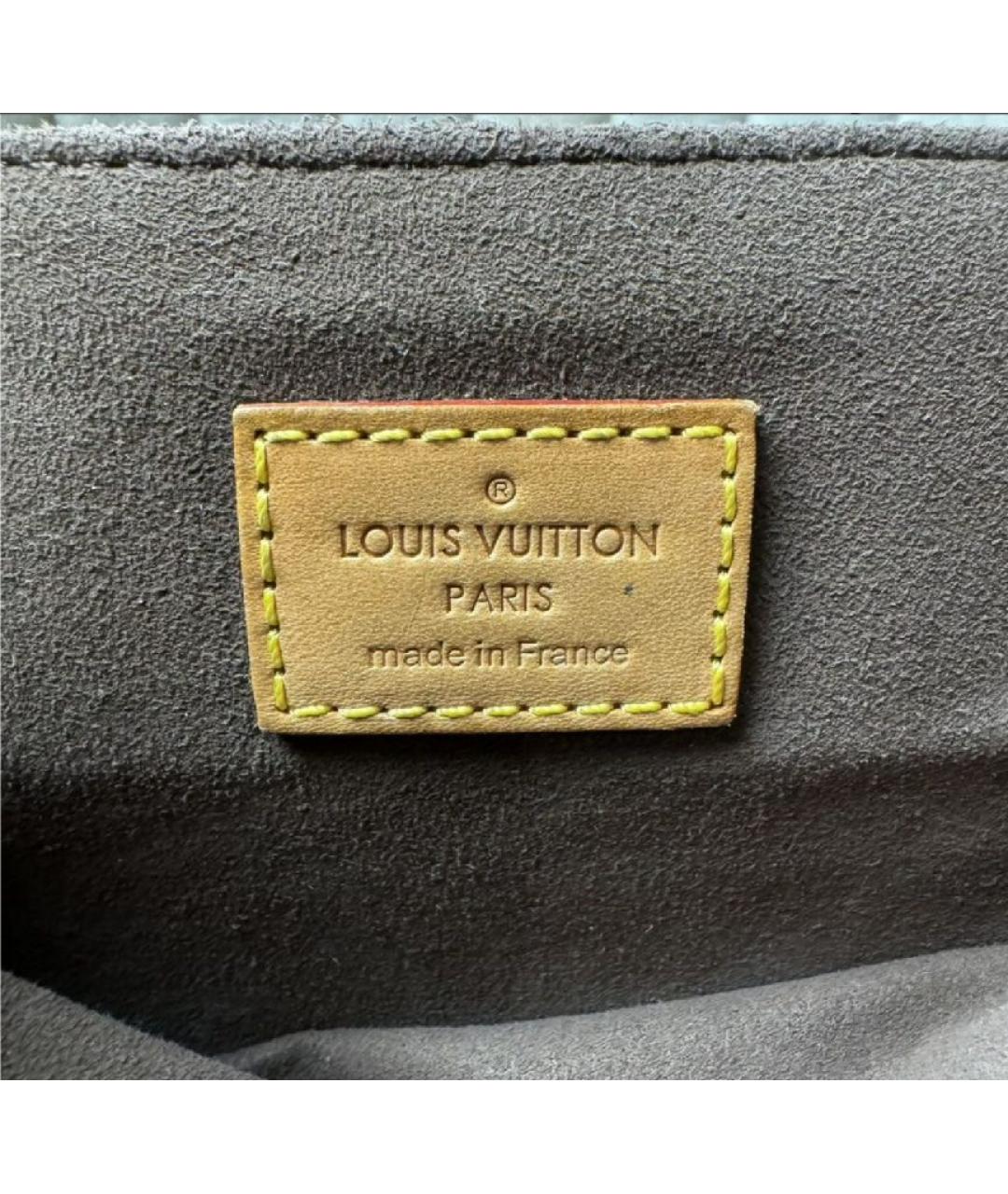 LOUIS VUITTON Коричневая сумка через плечо из искусственной кожи, фото 7