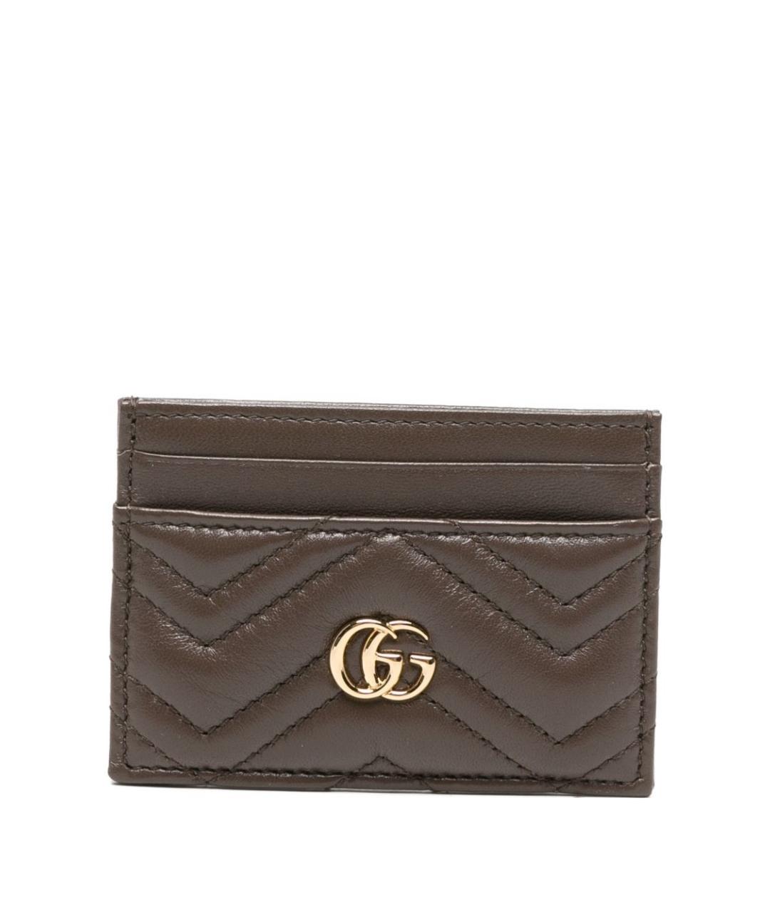 GUCCI Коричневый кожаный кошелек, фото 1