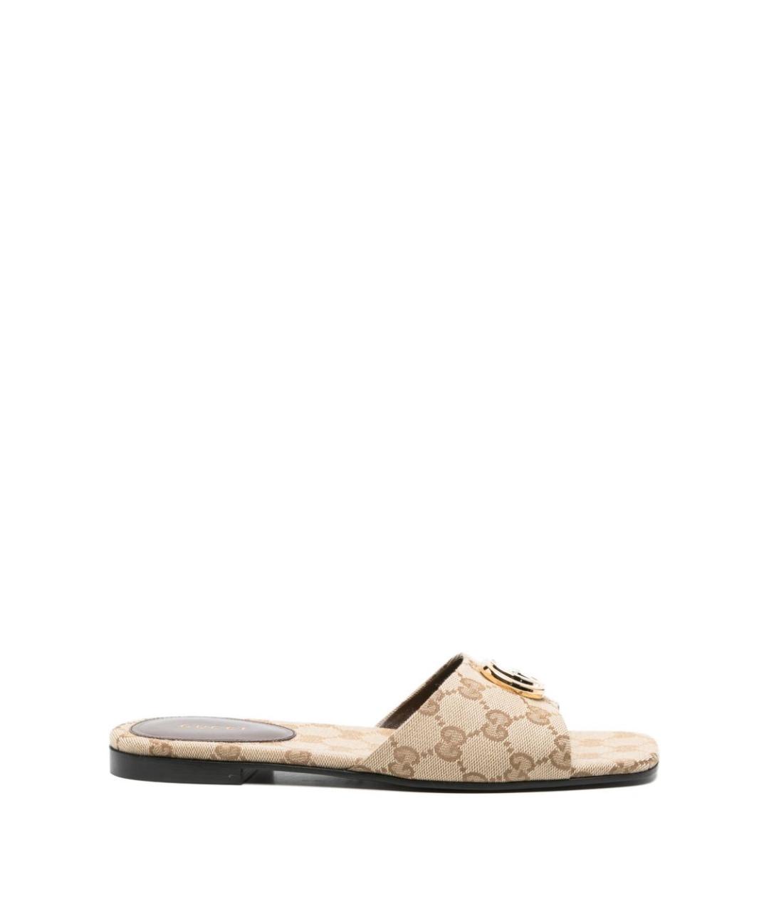 GUCCI Бежевые сандалии, фото 1