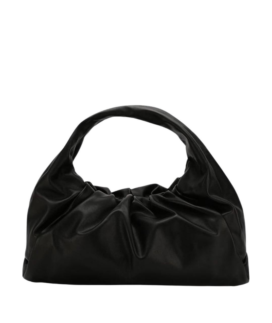 BOTTEGA VENETA Черная кожаная сумка тоут, фото 1