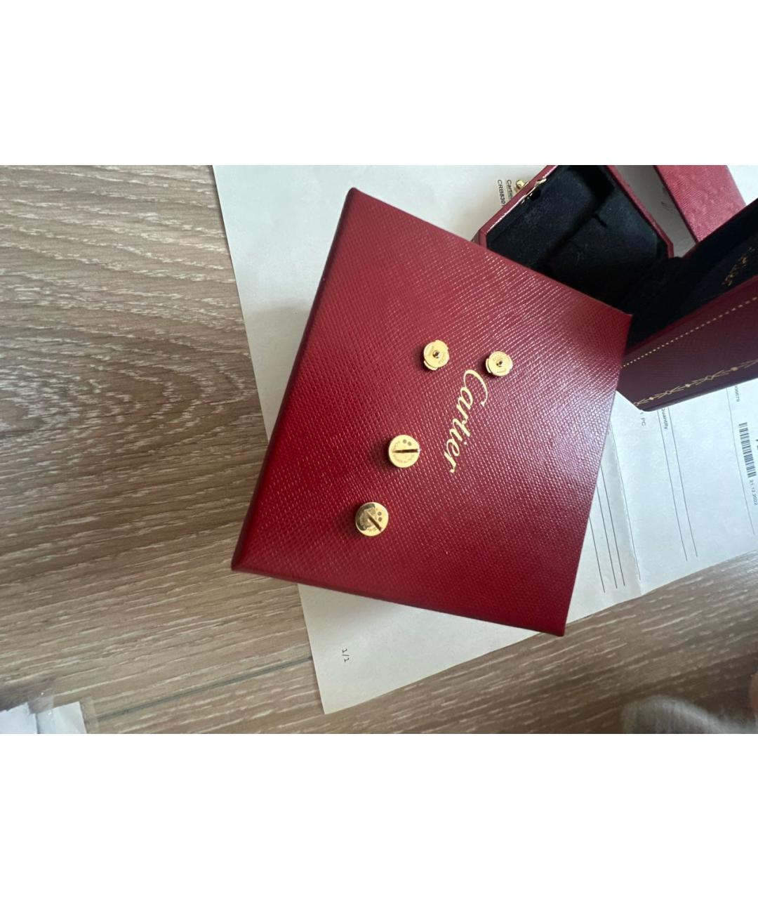 CARTIER Золотые серьги из желтого золота, фото 5
