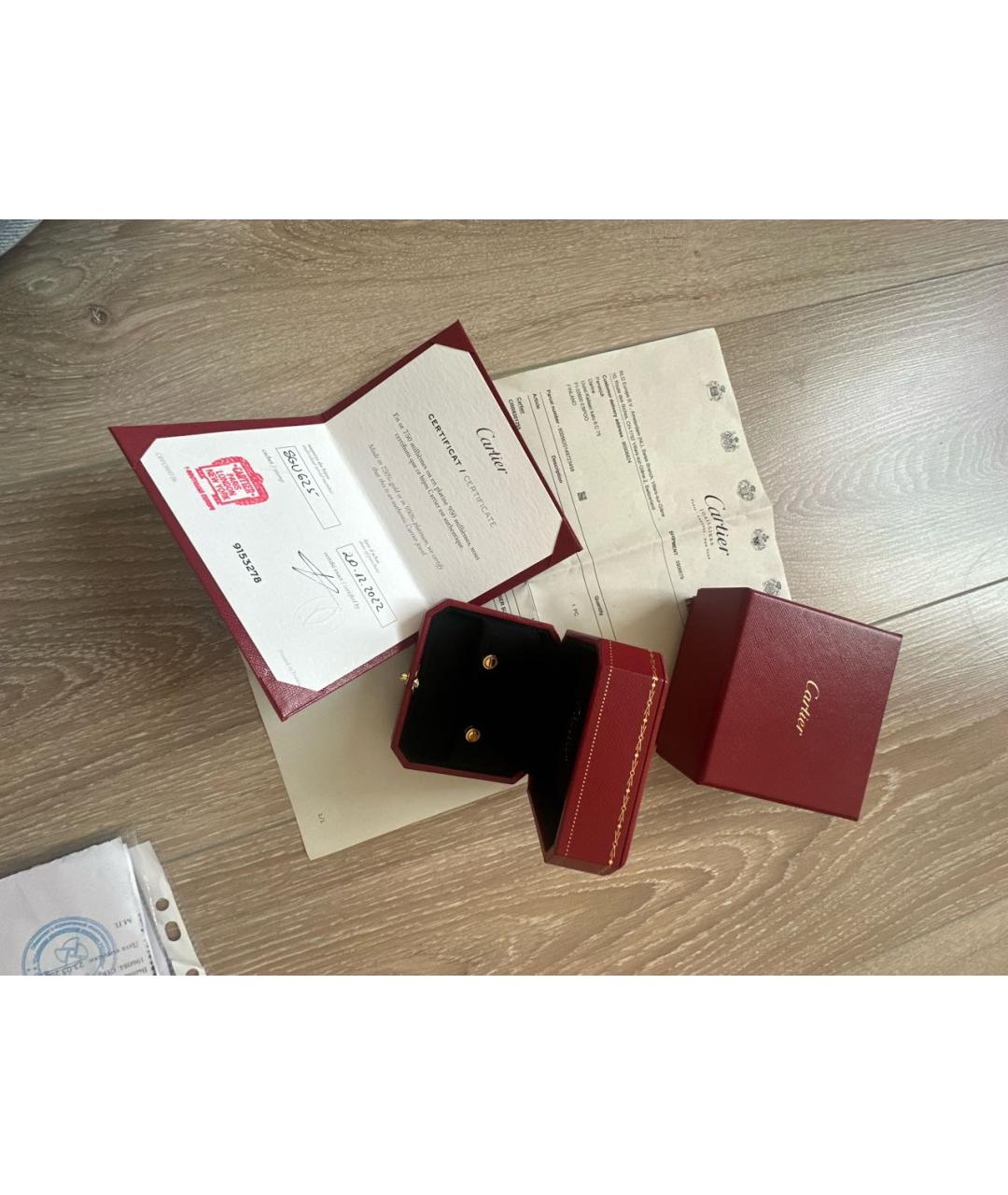 CARTIER Золотые серьги из желтого золота, фото 4