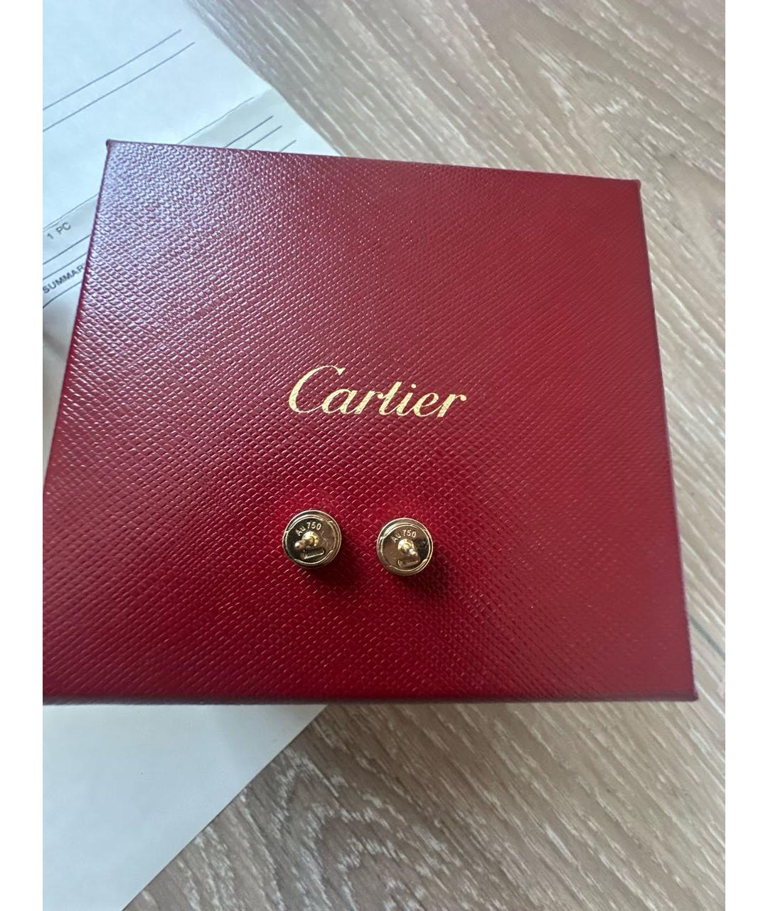 CARTIER Золотые серьги из желтого золота, фото 3