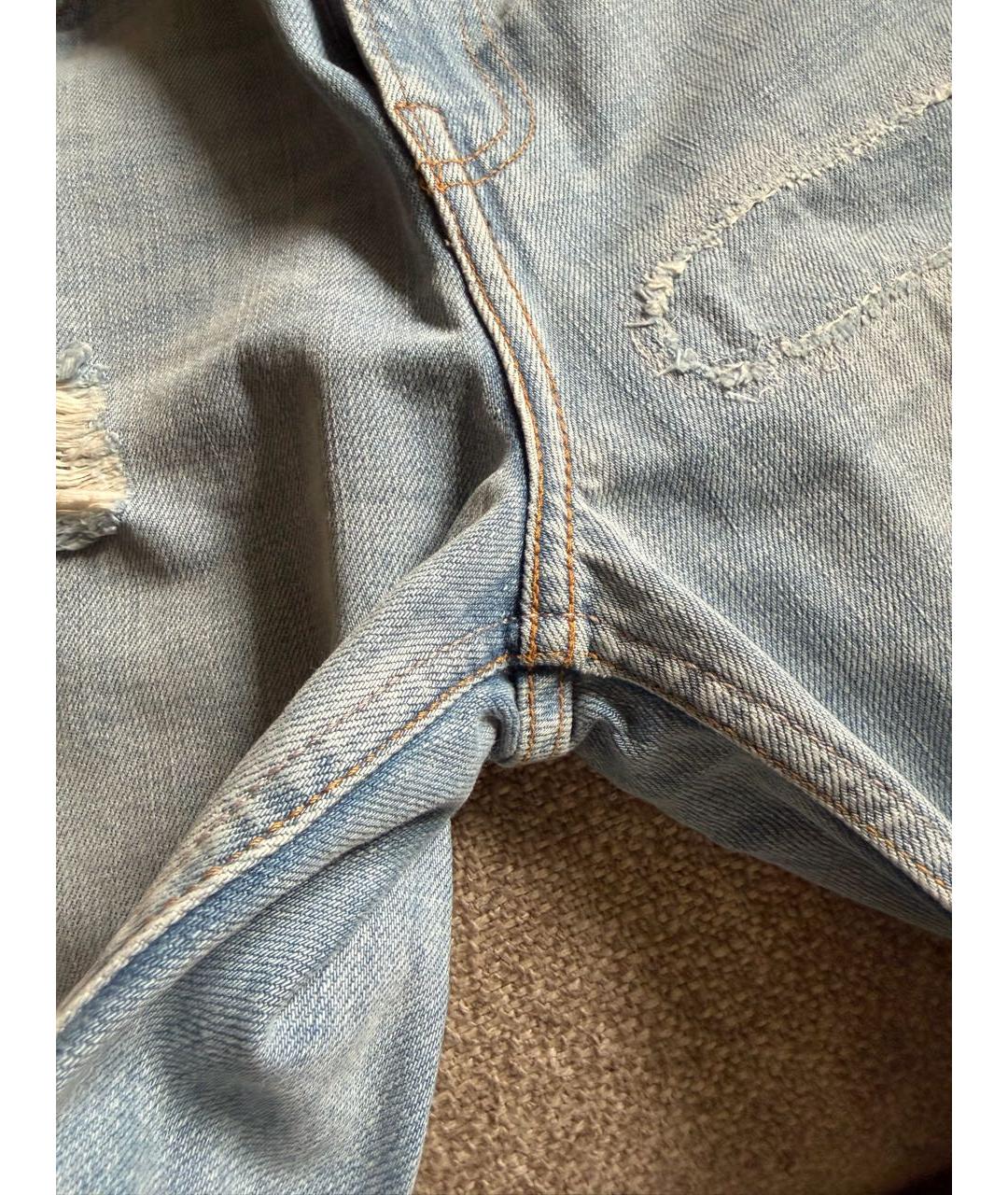 ACNE STUDIOS Голубые хлопковые джинсы клеш, фото 6