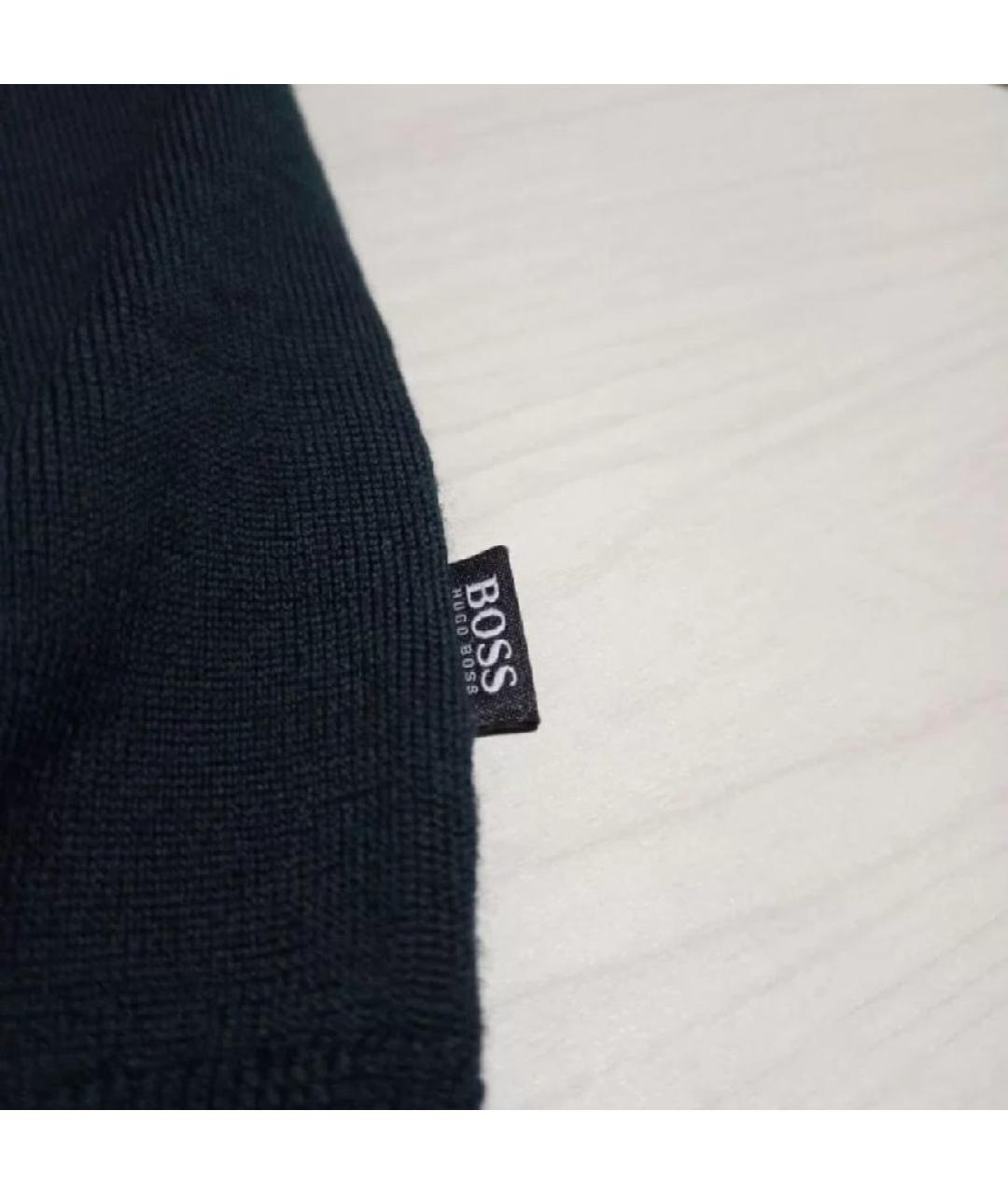 HUGO BOSS Зеленый шерстяной джемпер / свитер, фото 6