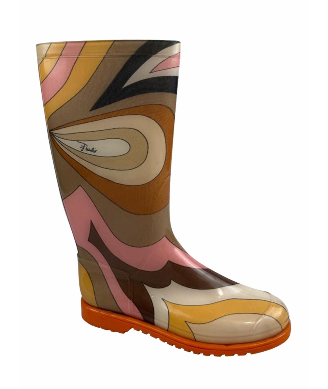 EMILIO PUCCI Мульти резиновые сапоги, фото 1