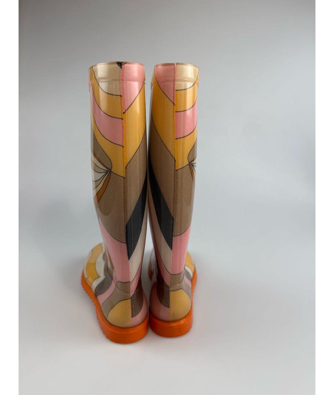EMILIO PUCCI Мульти резиновые сапоги, фото 4