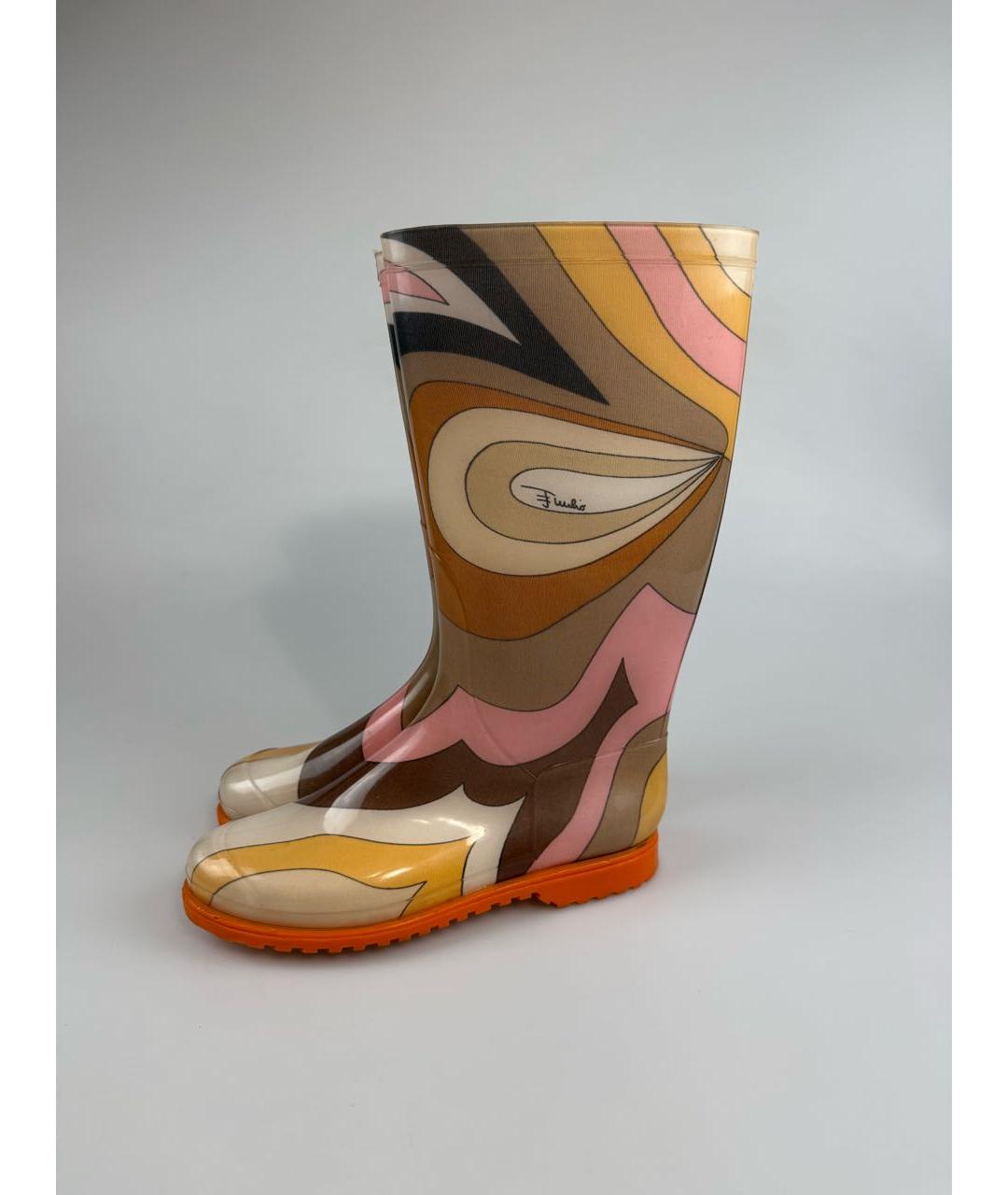EMILIO PUCCI Мульти резиновые сапоги, фото 5