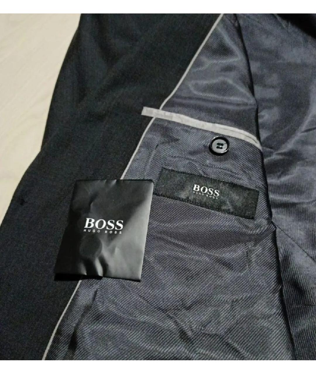 HUGO BOSS Серый шерстяной пиджак, фото 6