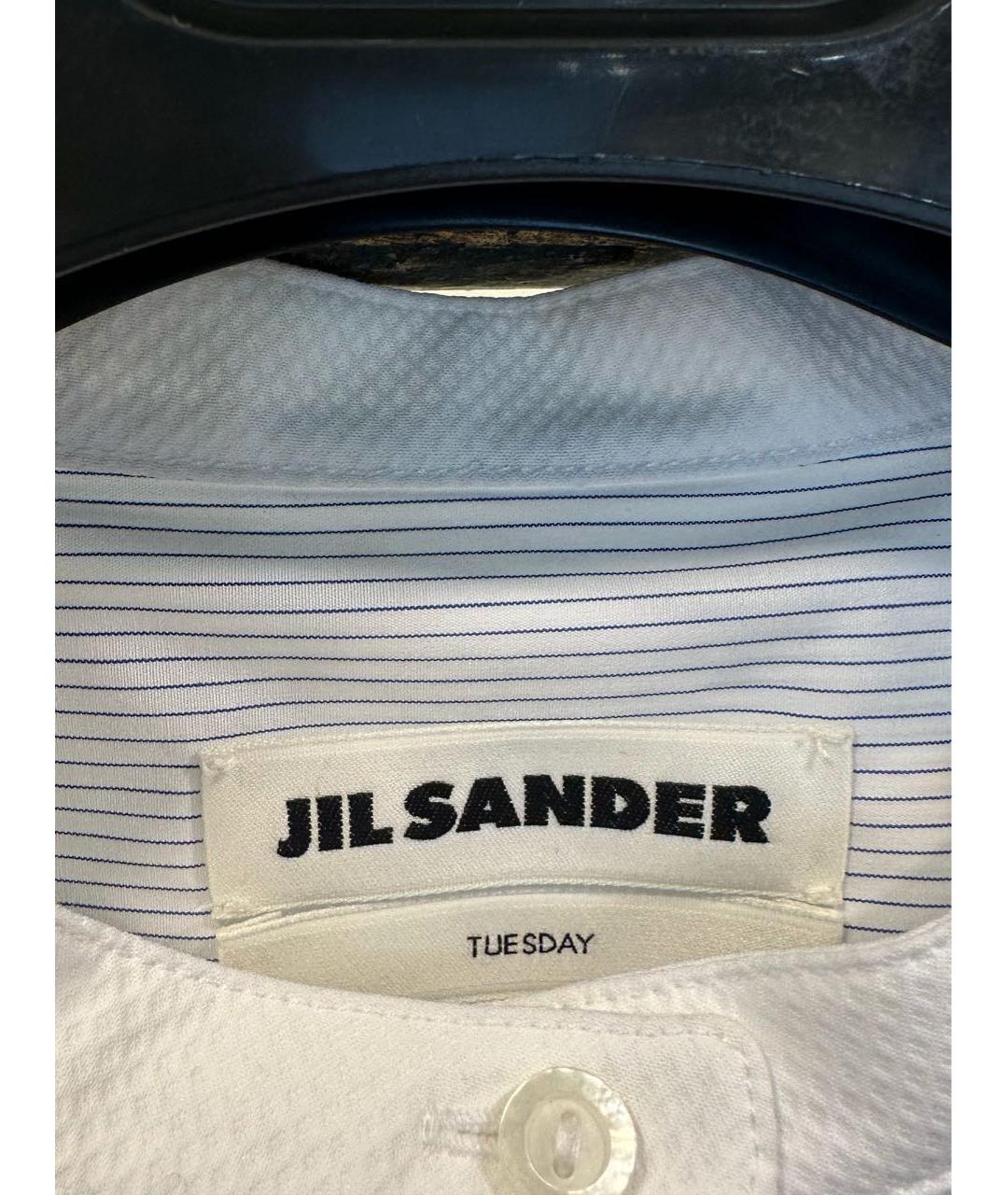 JIL SANDER Белая хлопковая рубашка, фото 3