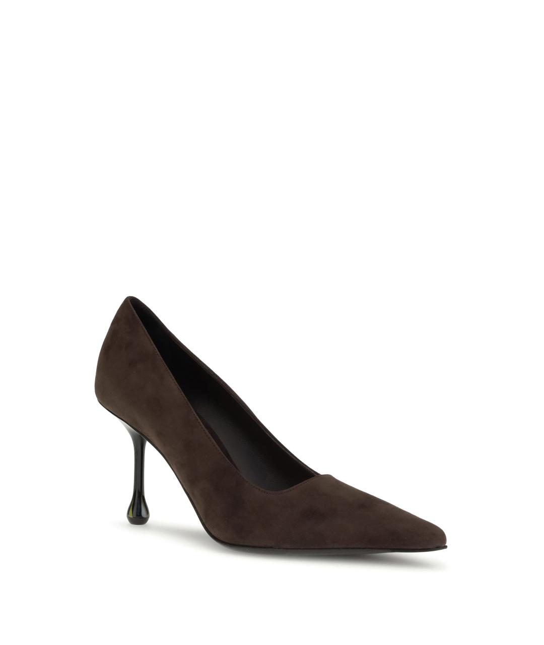 JIMMY CHOO Коричневые замшевые туфли, фото 2