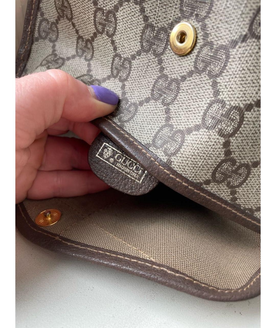 GUCCI Бежевый кошелек, фото 4