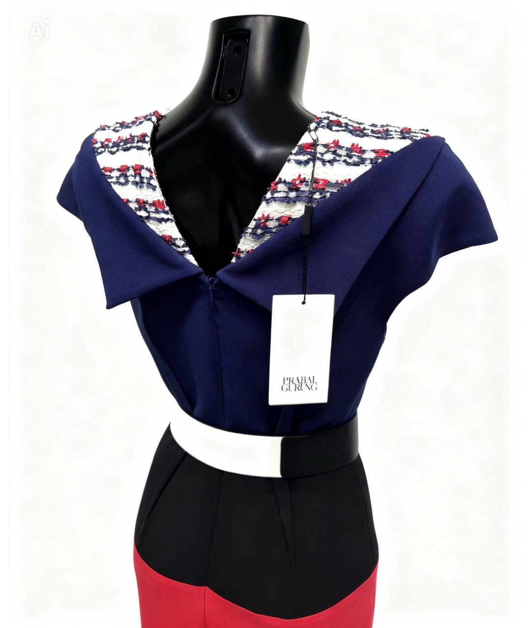 PRABAL GURUNG Мульти полиэстеровое коктейльное платье, фото 3