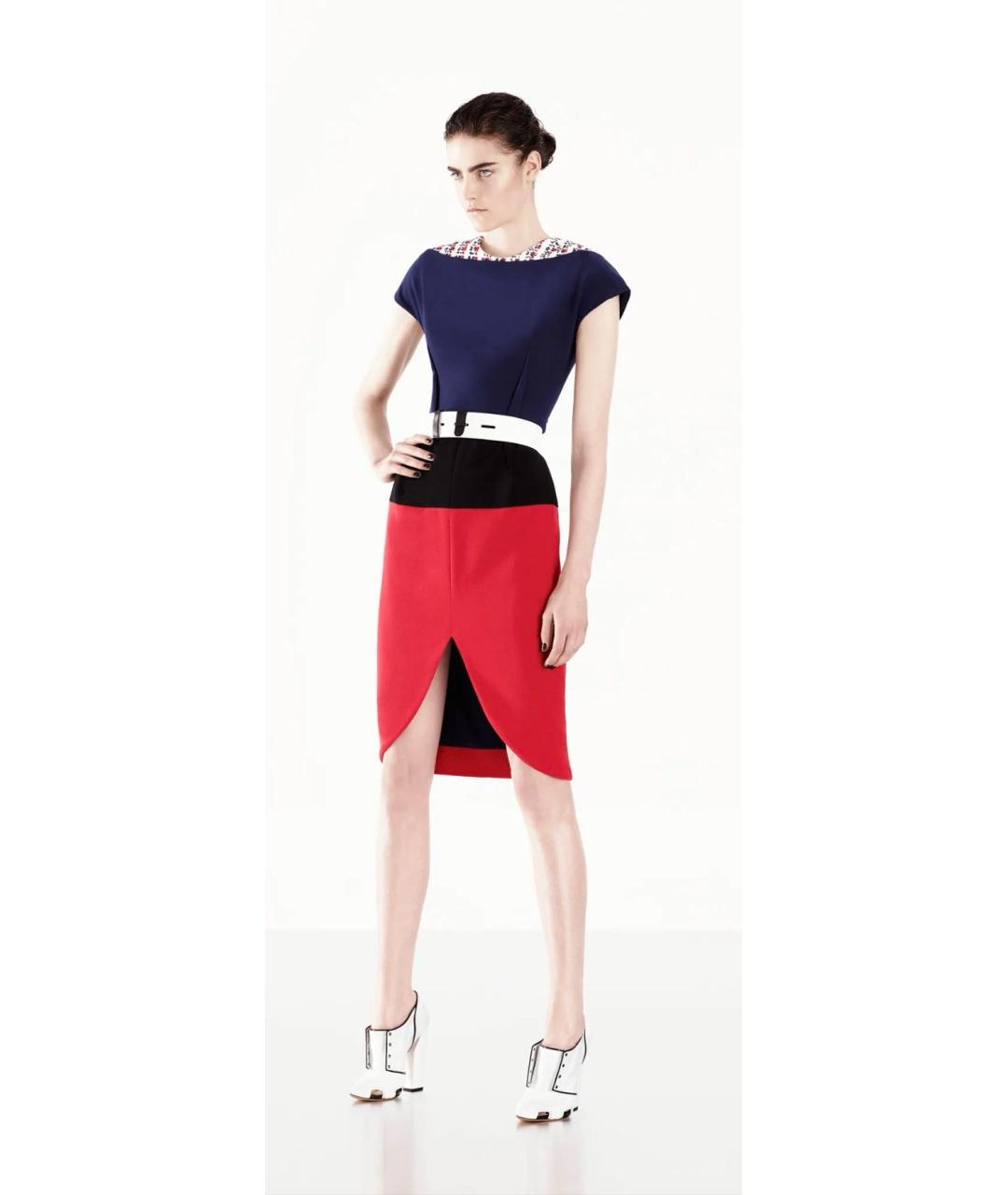 PRABAL GURUNG Мульти полиэстеровое коктейльное платье, фото 8