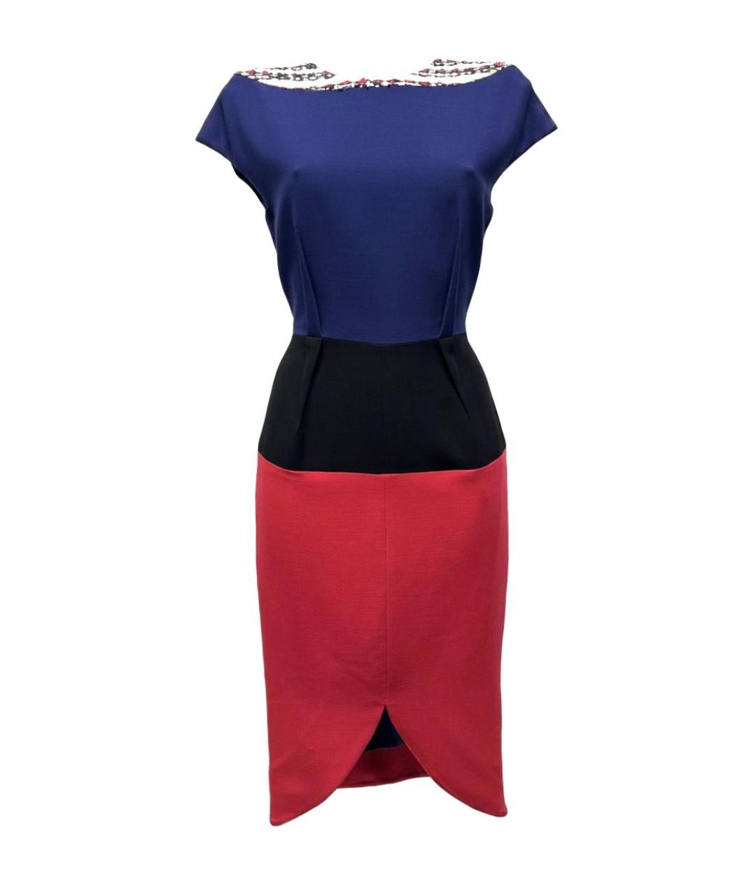 PRABAL GURUNG Мульти полиэстеровое коктейльное платье, фото 1