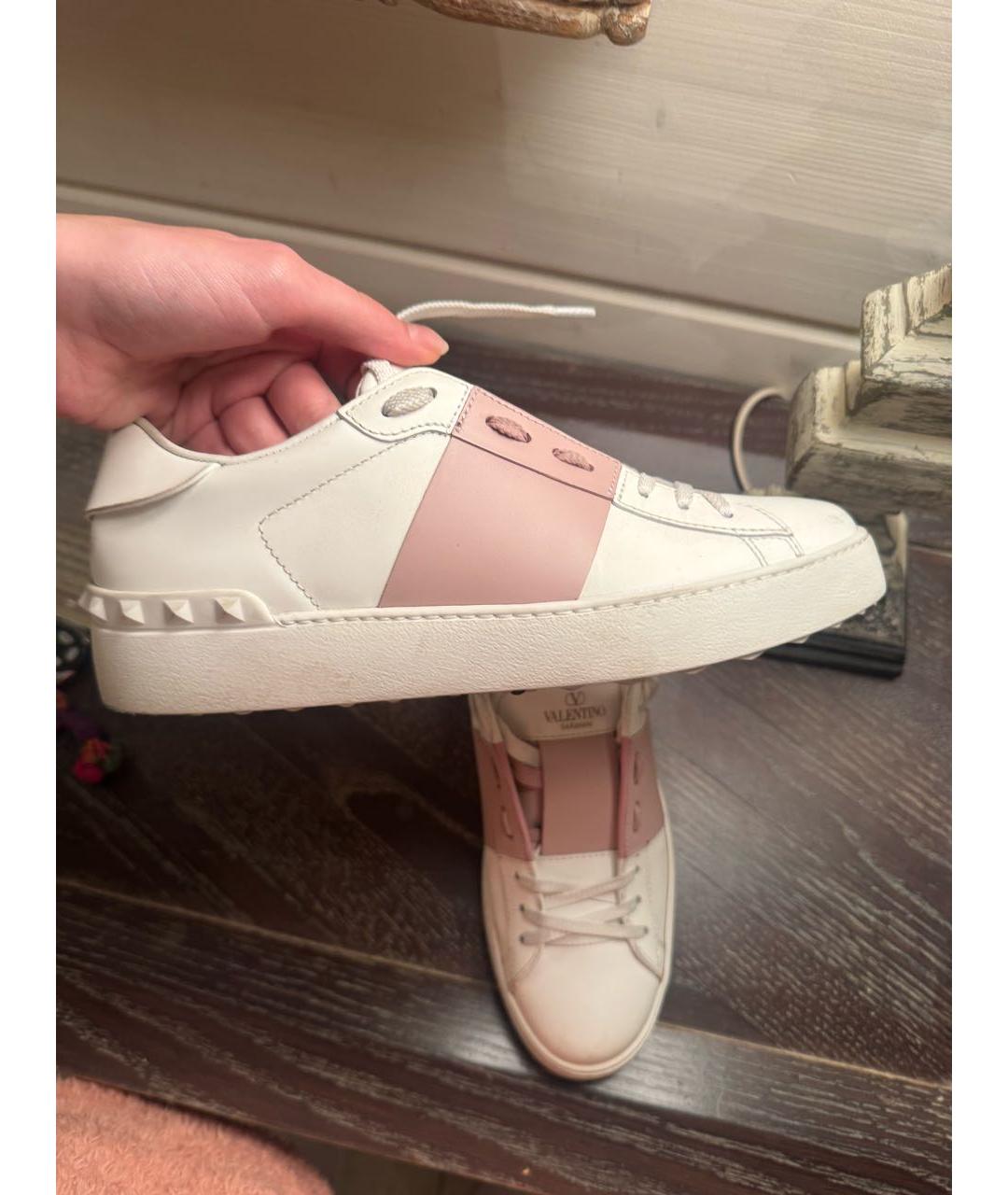 VALENTINO Белые кожаные кеды, фото 4