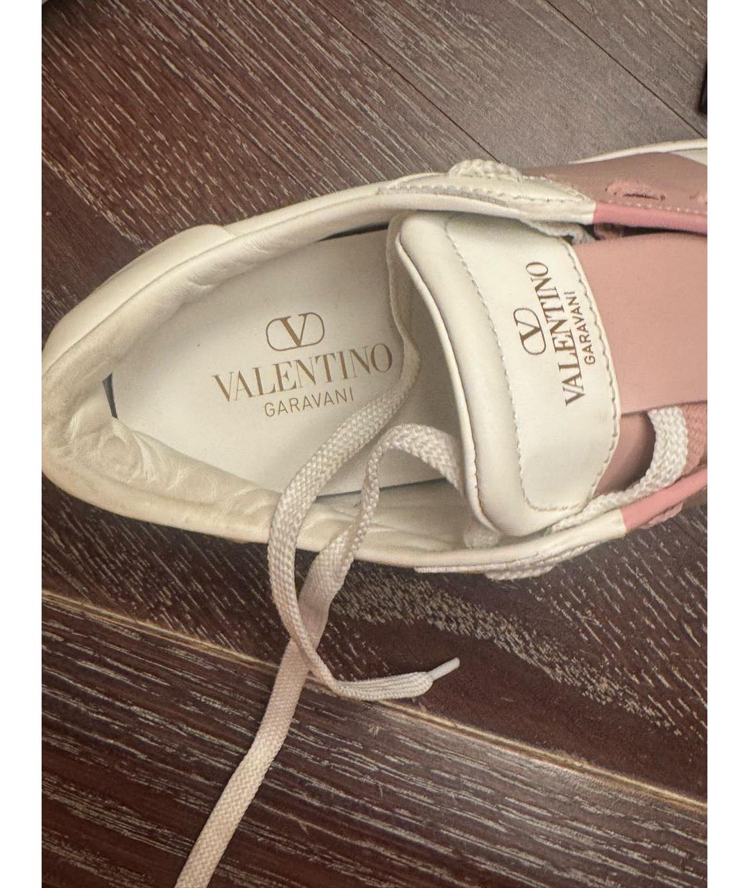 VALENTINO Белые кожаные кеды, фото 3