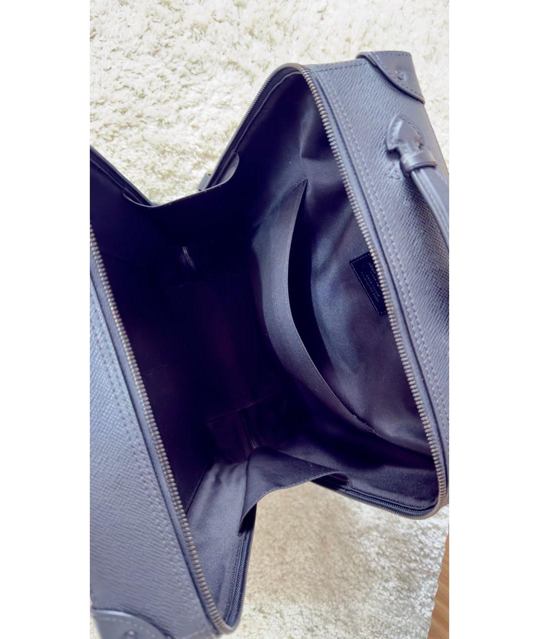 LOUIS VUITTON Черный кожаный рюкзак, фото 4