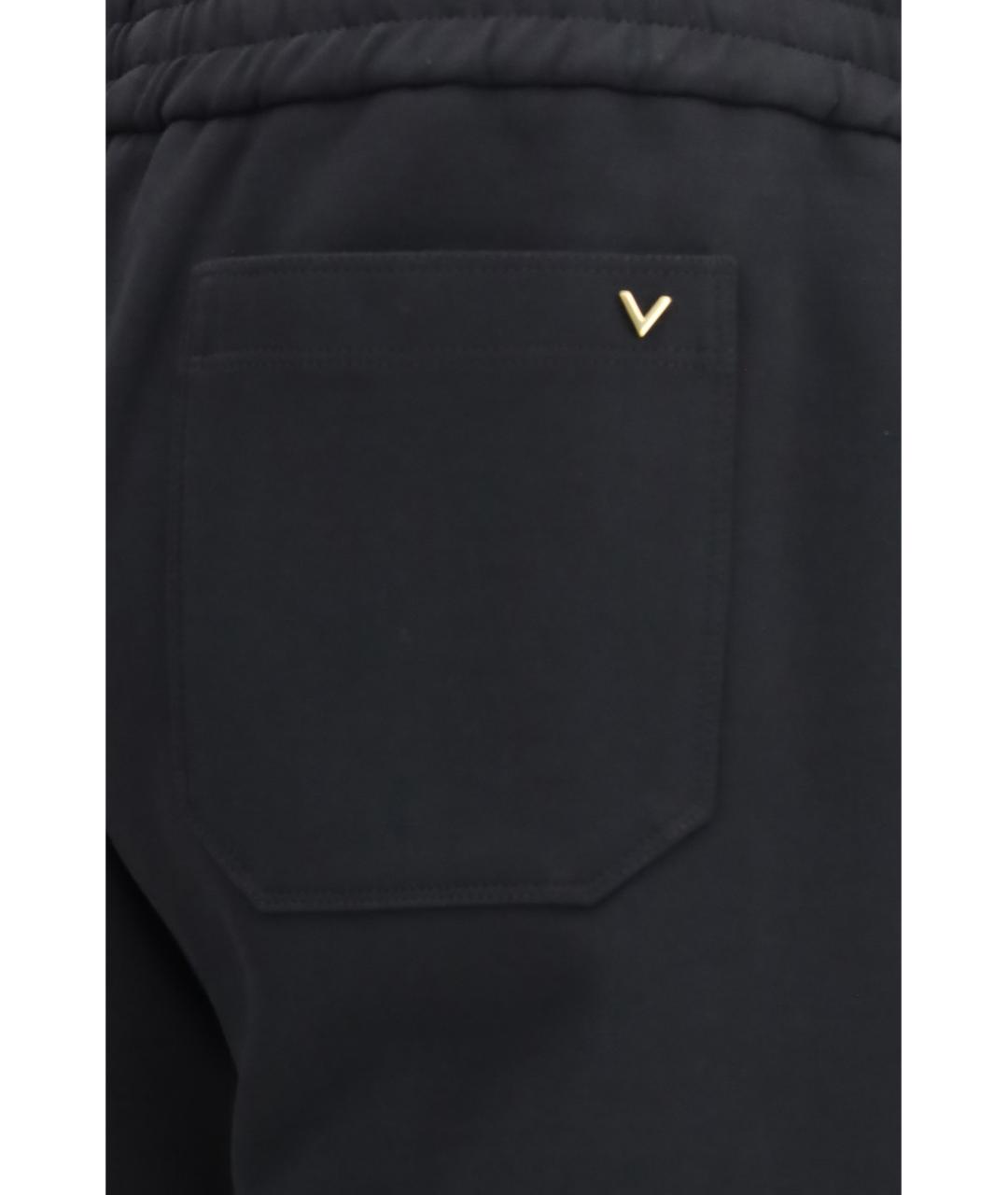 VALENTINO Черные хлопковые повседневные брюки, фото 3