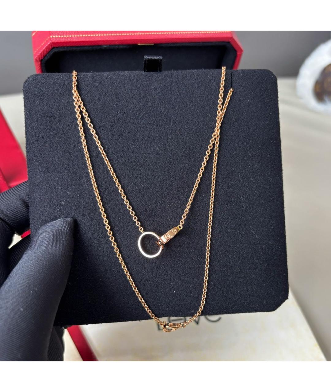 CARTIER Розовое колье из розового золота, фото 3