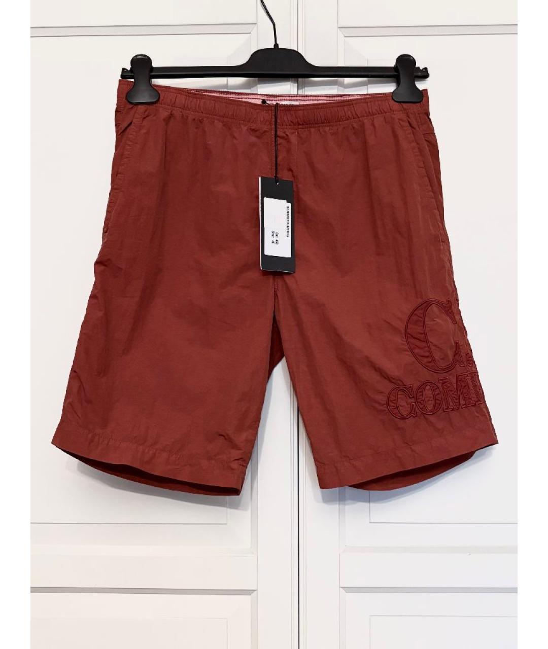 CP COMPANY Бордовые полиамидовые шорты, фото 5