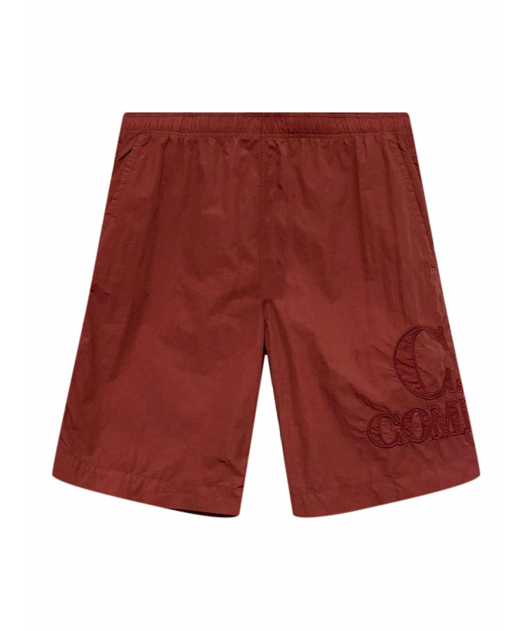 CP COMPANY Бордовые полиамидовые шорты, фото 1