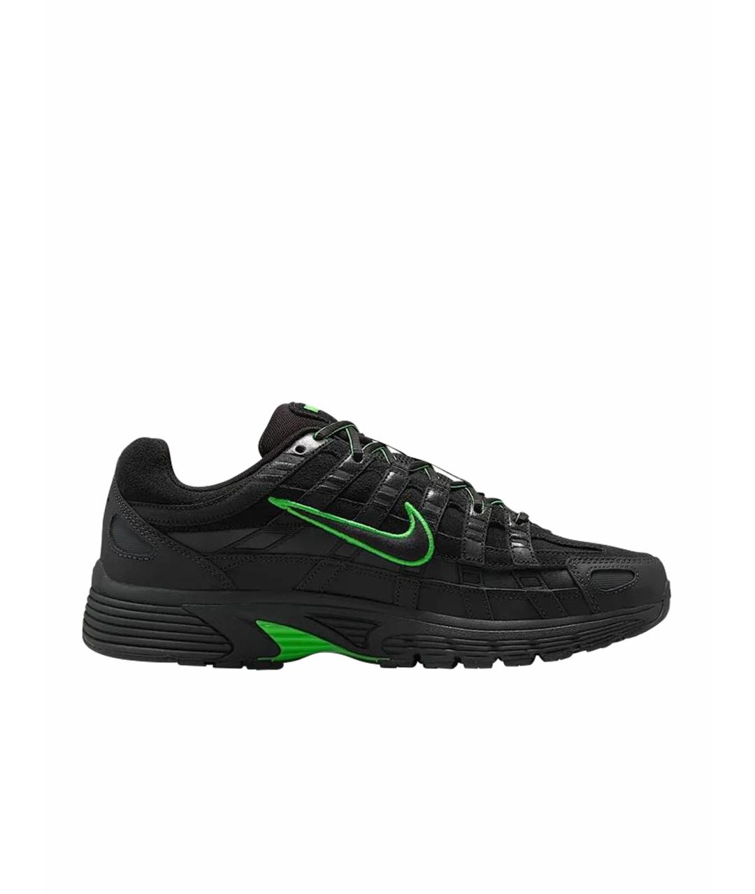 NIKE Черные замшевые низкие кроссовки / кеды, фото 1