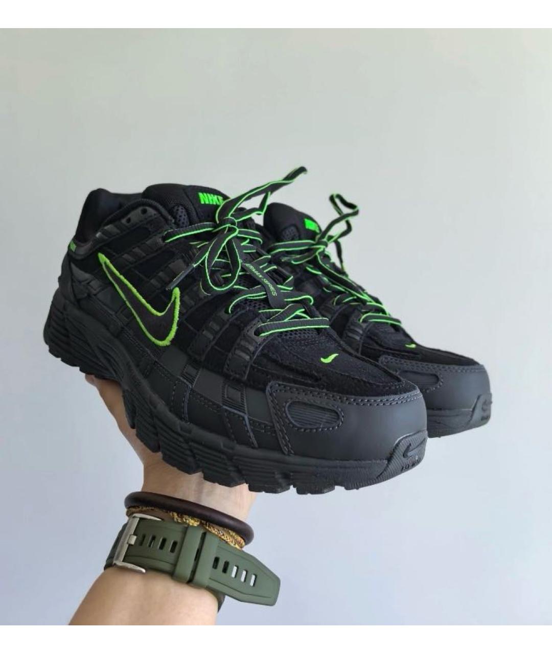 NIKE Черные замшевые низкие кроссовки / кеды, фото 5